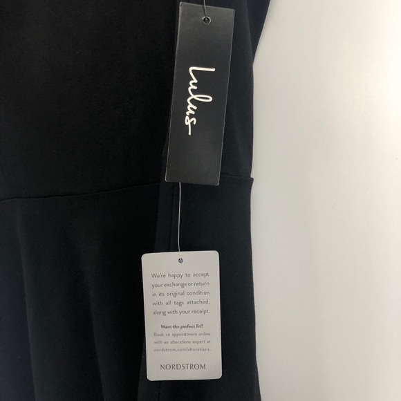 NWT Lulus black skater dress Sz M - Picture 3 of 3